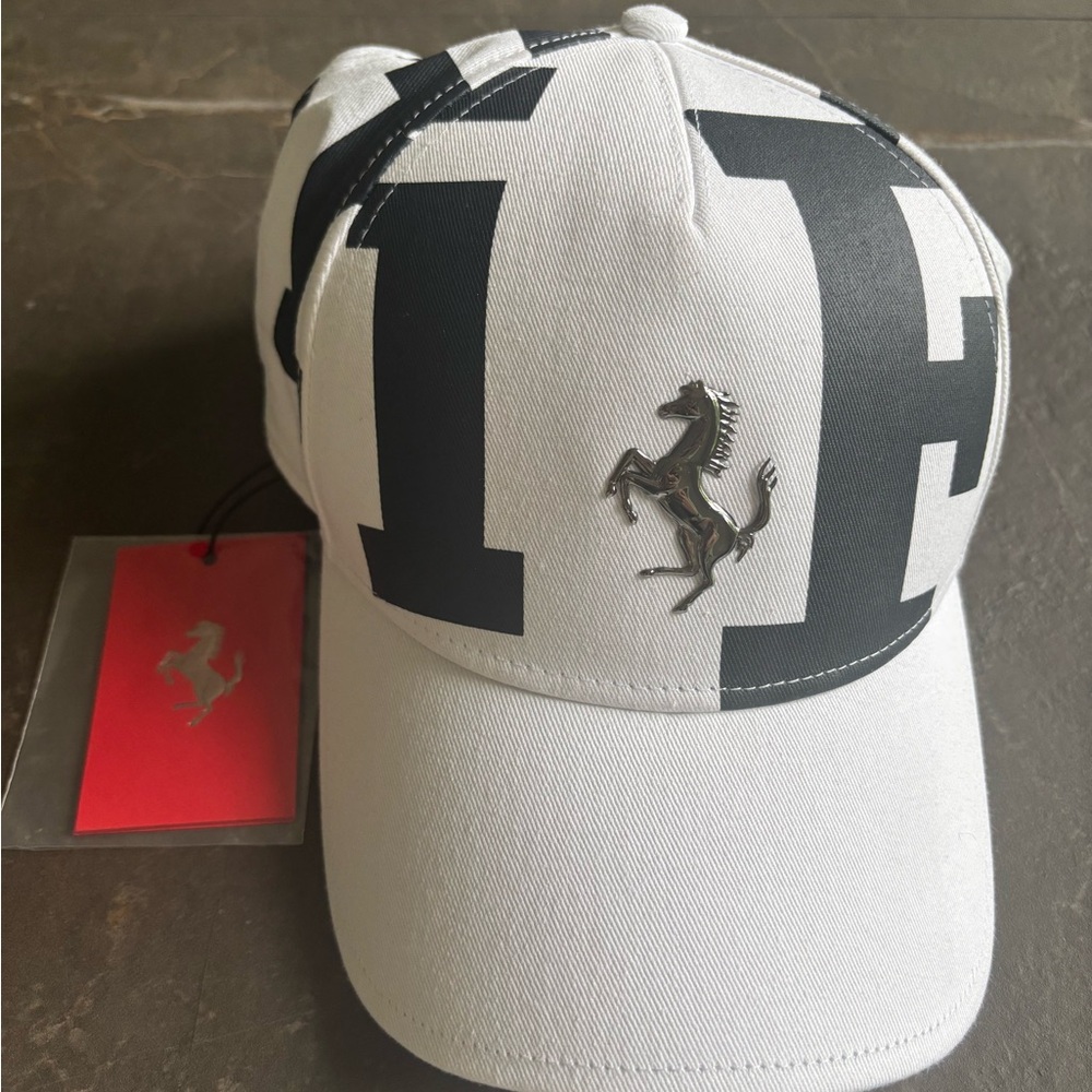 Ferrari Formula 1 Black and White Hat
